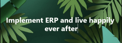 ‘THE GREAT ERP PROMISE’