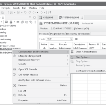 Starting and Stopping SAP HANA