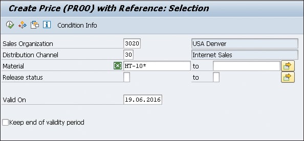 Performing Mass Change and Creating Condition Records in SAP ERP